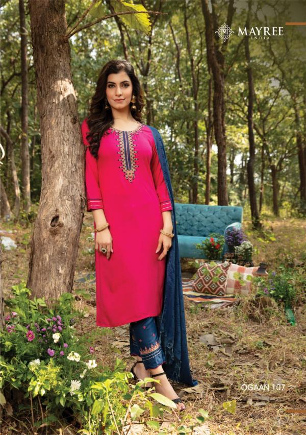 Mayree Ogaan Designer Rayon Festive Wear Readymade Salwar 